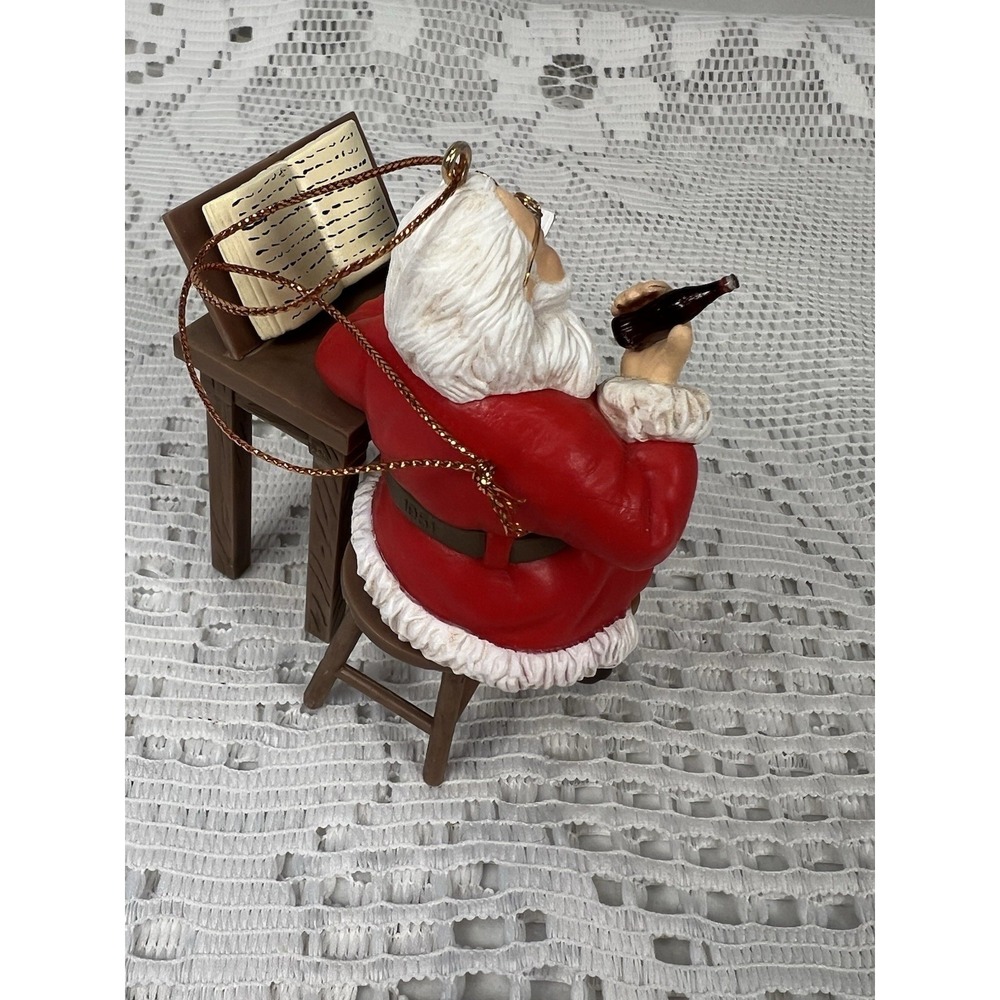 Coca-Cola Trim A Tree Santa's List 1997 Ornament Enesco w Box Vintage - Picture 5 of 16